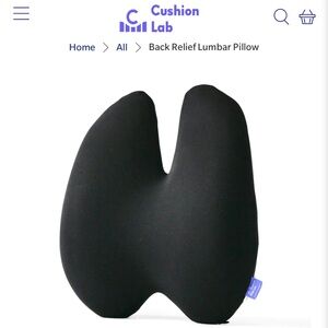 NEW Cushion Lab Ergonomic Back Relief Lumbar Pillow